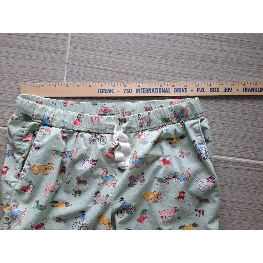 Cath Kidston Pets Party Print Brushed Cotton Pajama Bottoms Small Women's Dogs - Picture 8 of 11